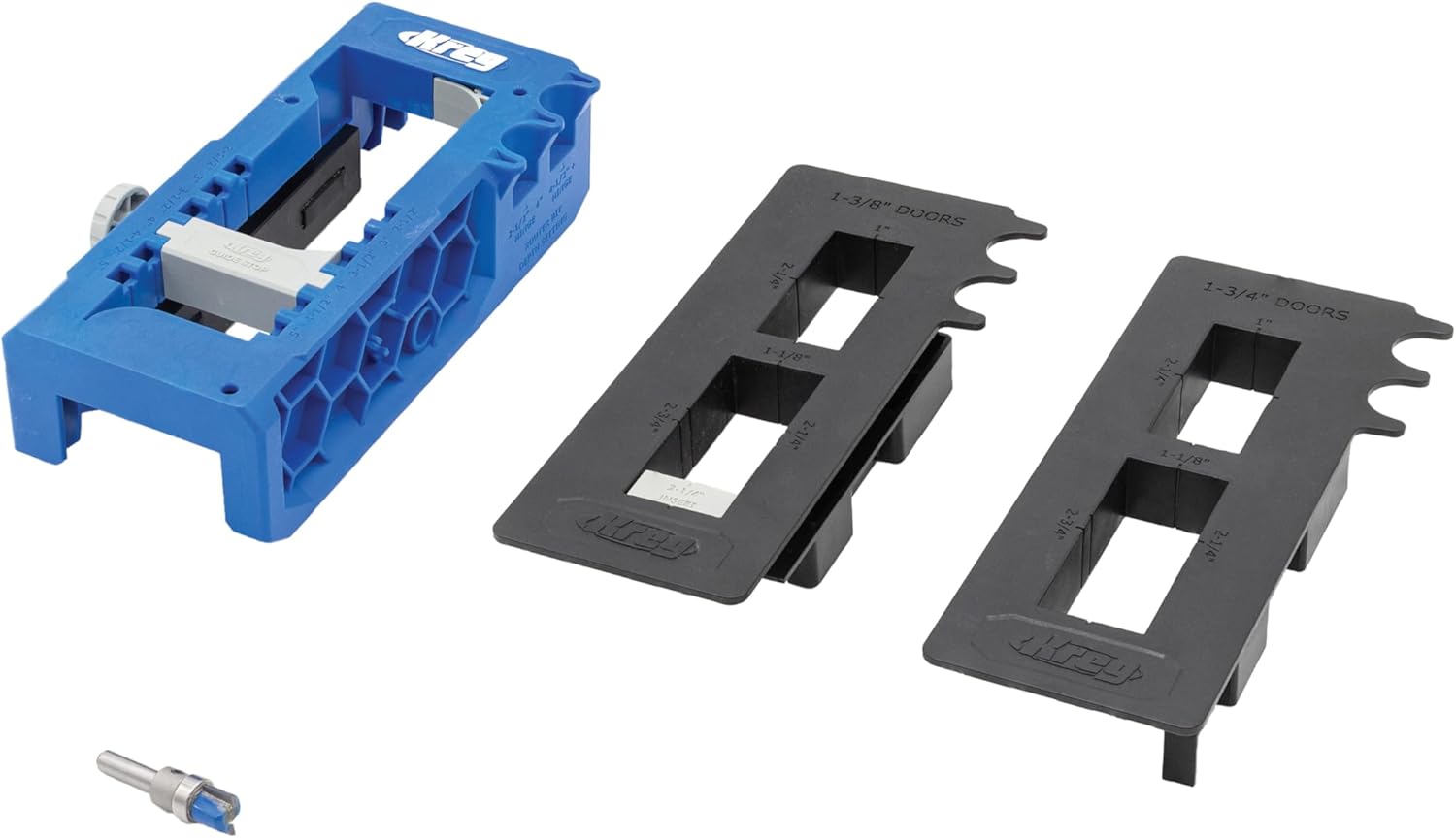 Kreg Door Hinge Routing Jig - Adjustable Jig with Router Bit Depth Guide for Precise Mortises - Professional Door Hinge Installation Tool for