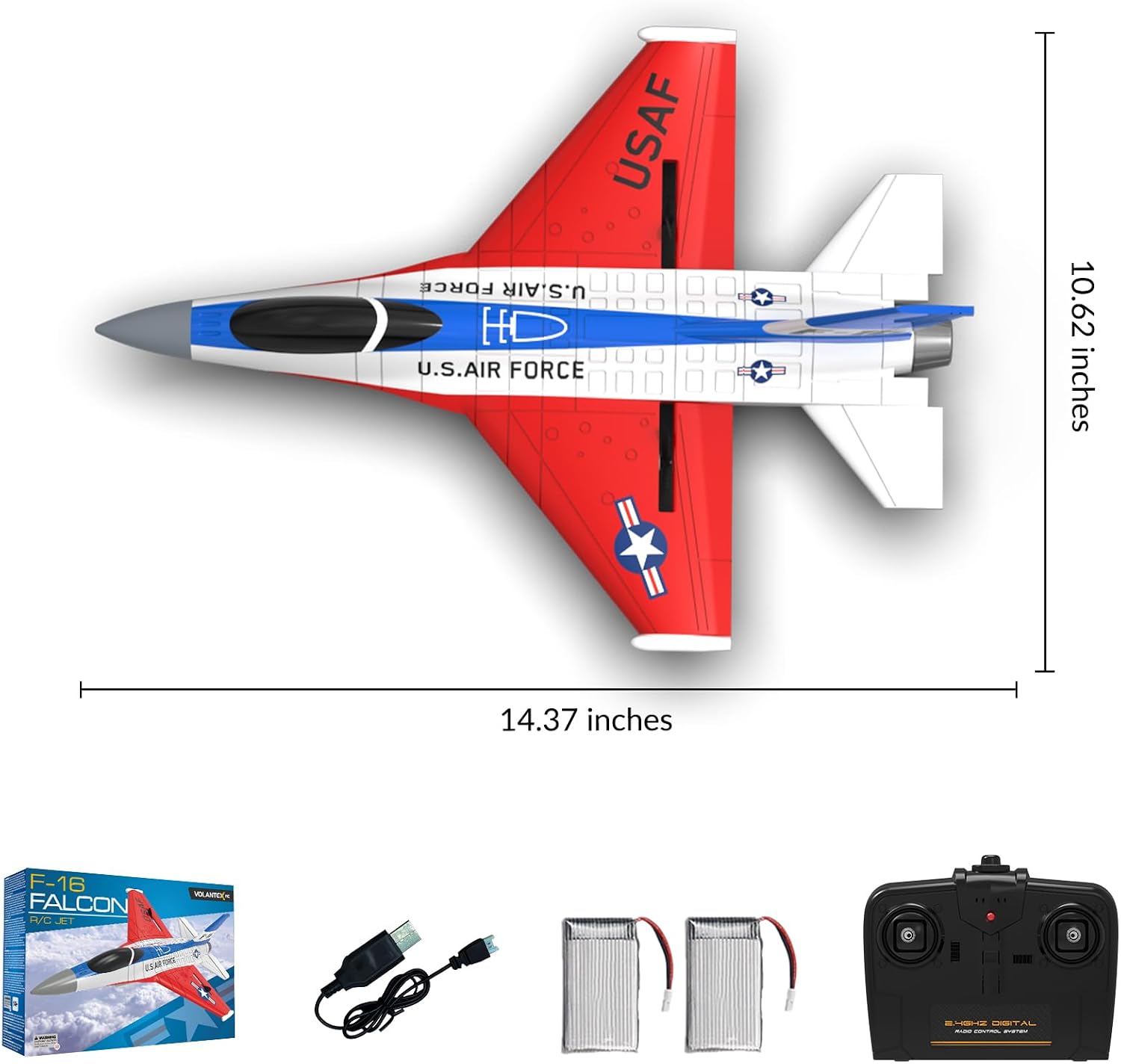 volantexrc RC Plane, 3 Channel Remote Control Plane for Beginners & Adults | Spitfire Fighter RTF, 6-Axis Gyro, 2.4GHz Radio Controlled Aircraft, Easy to Fly