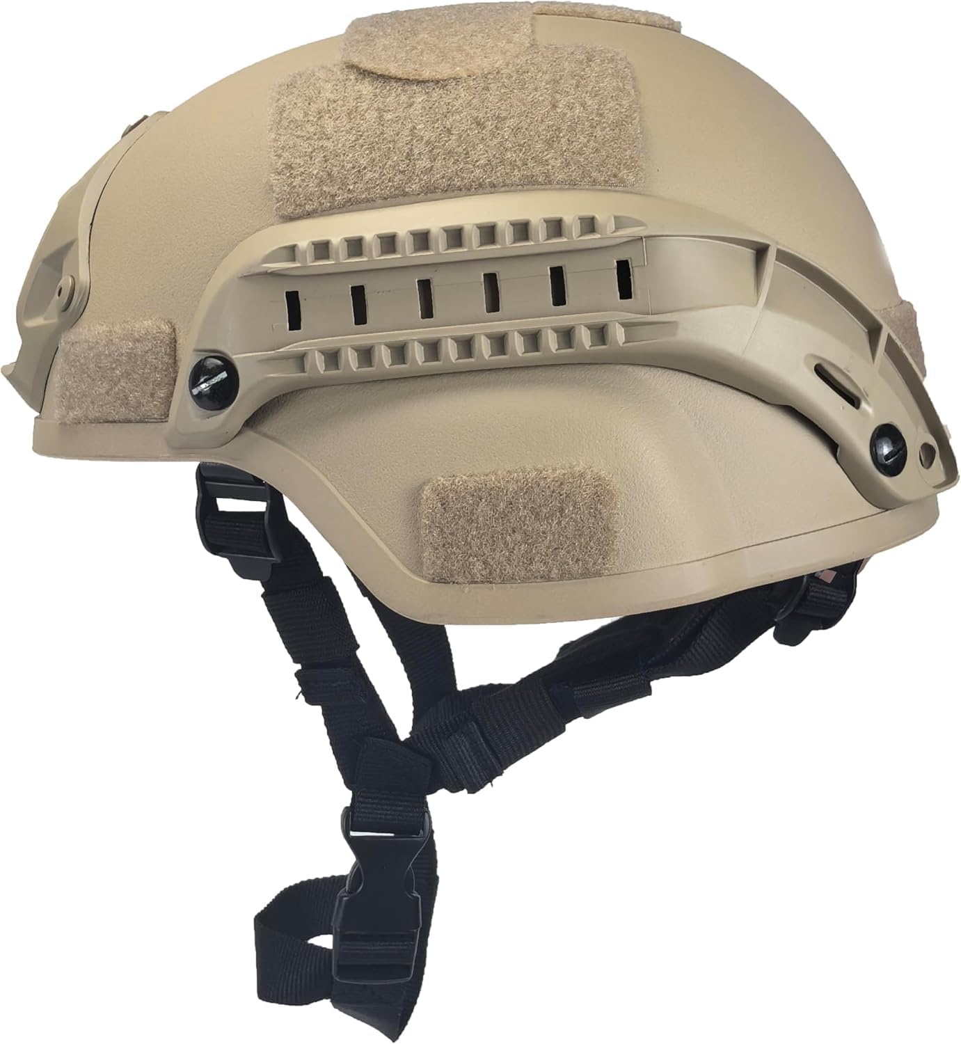 Tactical Airsoft Paintball MICH 2000 Helmet with Side Rail & NVG Mount