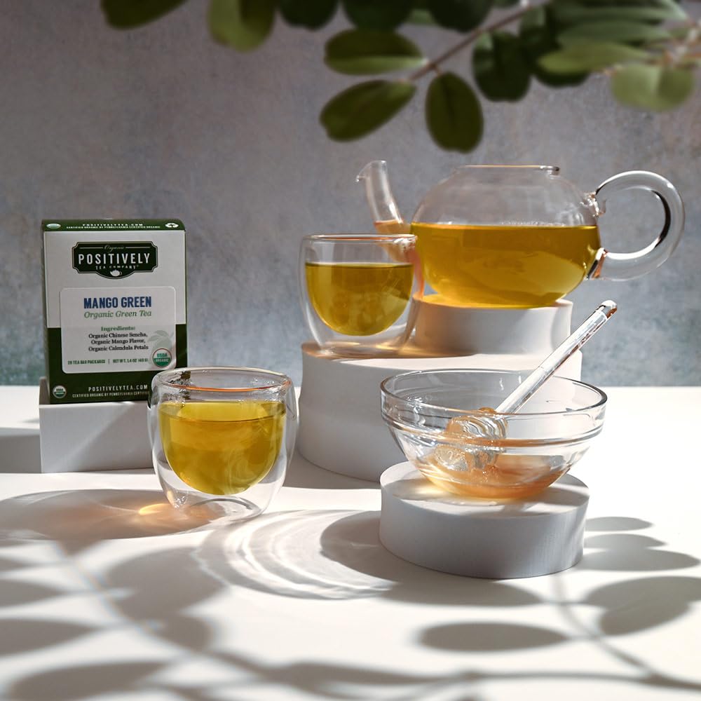 Organic Positively Tea Company, Pinhead Gunpowder Green Tea, Loose Leaf, 16 Ounce
