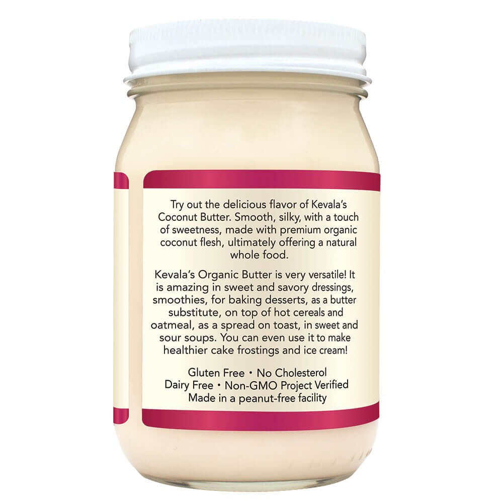Kevala Organic Coconut Butter - 2 lb, Natural Plant Based Sandwich Spread | Coconut Cream for Cooking and Baking, Addition to Keto Snacks and Breakfast Ingredient, Dairy Free Organic Butter Spread