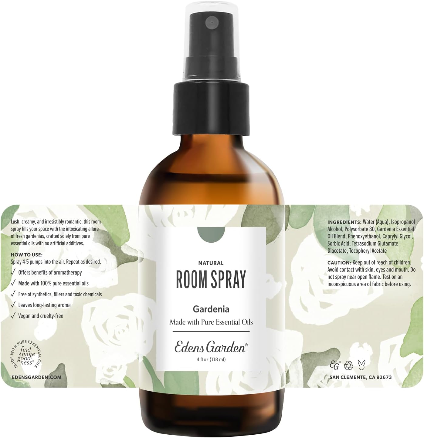 Edens Garden Fighting Five Natural Room & Linen Spray 4 fl oz (118 ml)