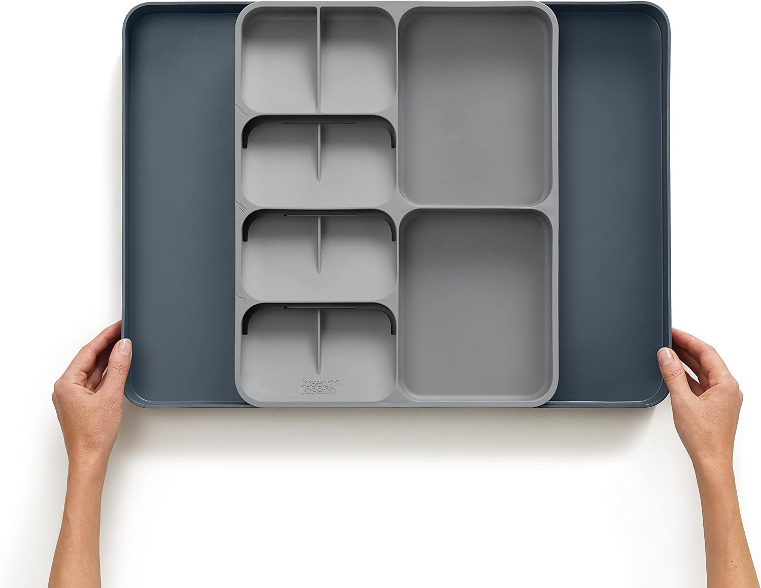 Joseph Joseph DrawerStore Knife Organizer, holds up to 9 knives, Kitchen Organization & Drawer Storage – Compact, Gray