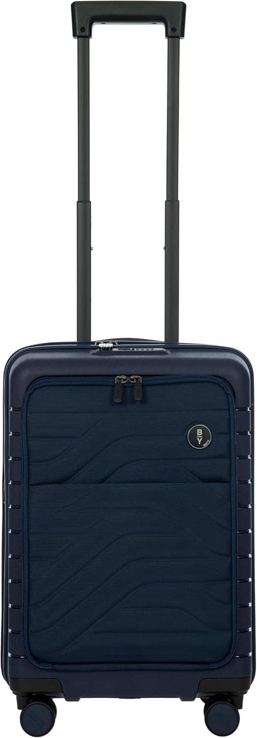 Bric's B|Y Ulisse Checked Luggage with Spinner Wheels – Expandable Lightweighted Hard Shell Suitcase, TSA Combination Lock - Removeable Wash Bag Included - 30 Inch, Mango