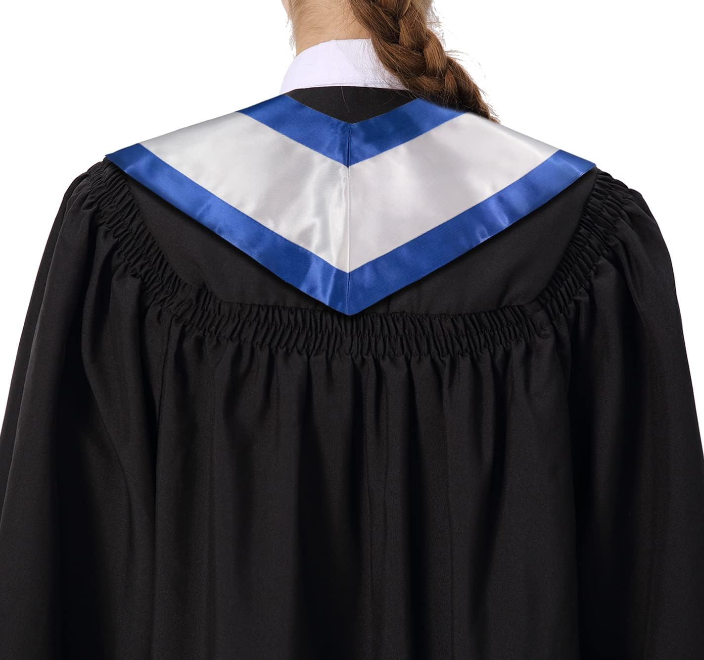 GraduationMall National Flag Graduation Stole Embroidery Sash for Study Aboard International Students 72" in Length