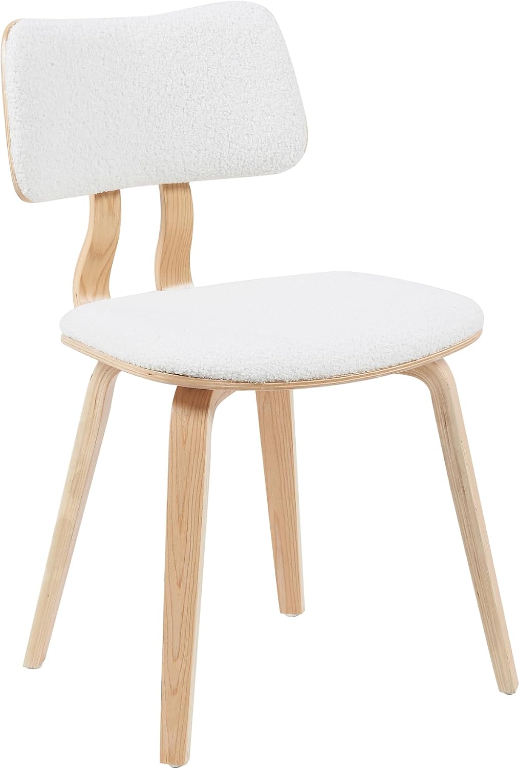 Armen Living Jaguar Dining Chair in Charcoal Fabric and Walnut Wood Finish,Charcoal/Walnut Finish 20D x 18W x 29H in