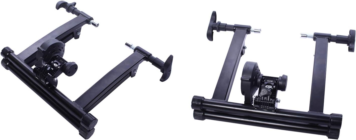 BalanceFrom Bike Trainer Stand Steel Bicycle Exercise Magnetic Stand with Front Wheel Riser