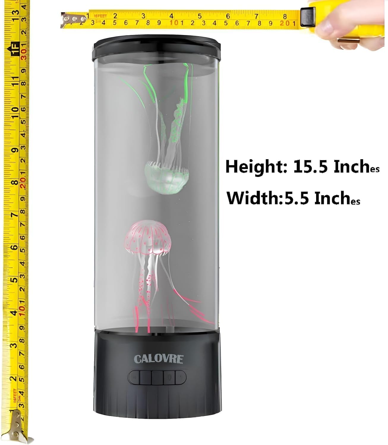 CALOVER Large Jellyfish Lamp Gifts for Kids Adults Electric Fantasy Tank Aquarium Night Mood Light for Birthday Holiday Home Christmas Decoration Relaxion