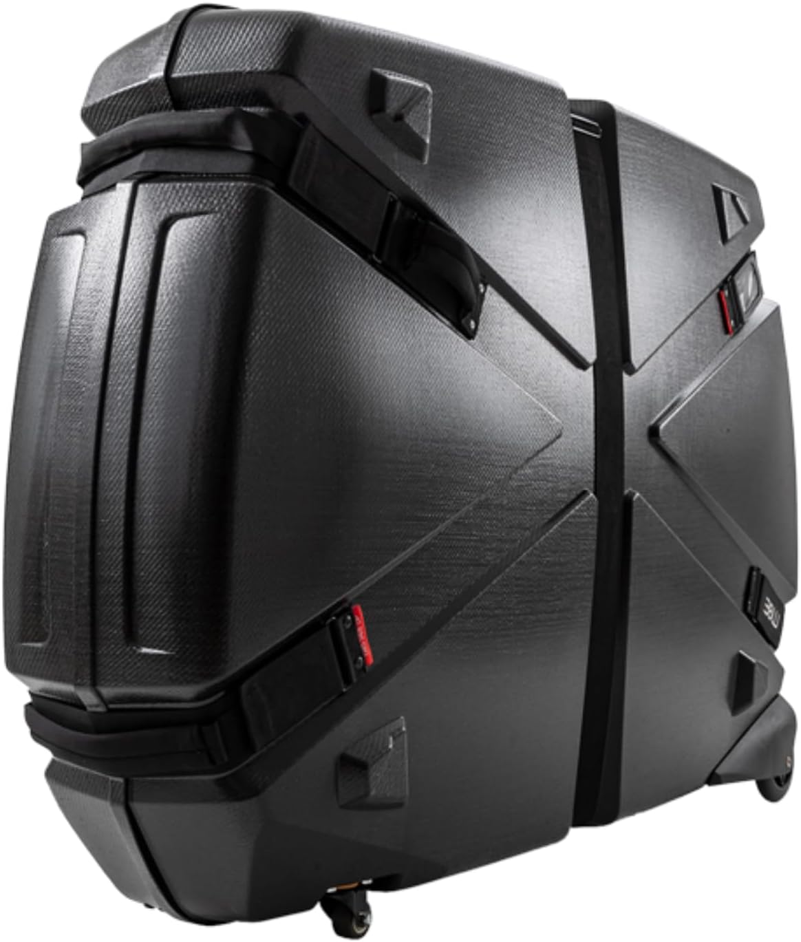 B&W Bike Guard Curv Hard Shell Bike Case - Curv Material 12x Stronger Than ABS - Road, Triathlon, Mountain Bikes up to 29 Inch - 24 lb - TSA Approved