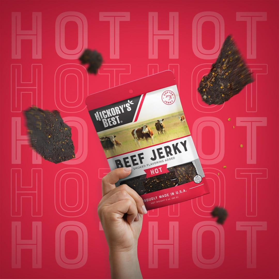 Enjoy Peppered Beef Jerky 8 oz (Pack of 1) | High Protein | No Nitrites