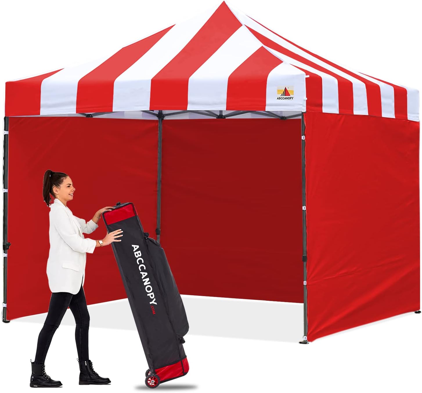 ABCCANOPY Heavy Duty Easy Pop up Canopy Tent with Sidewalls 10x20, Turquoise