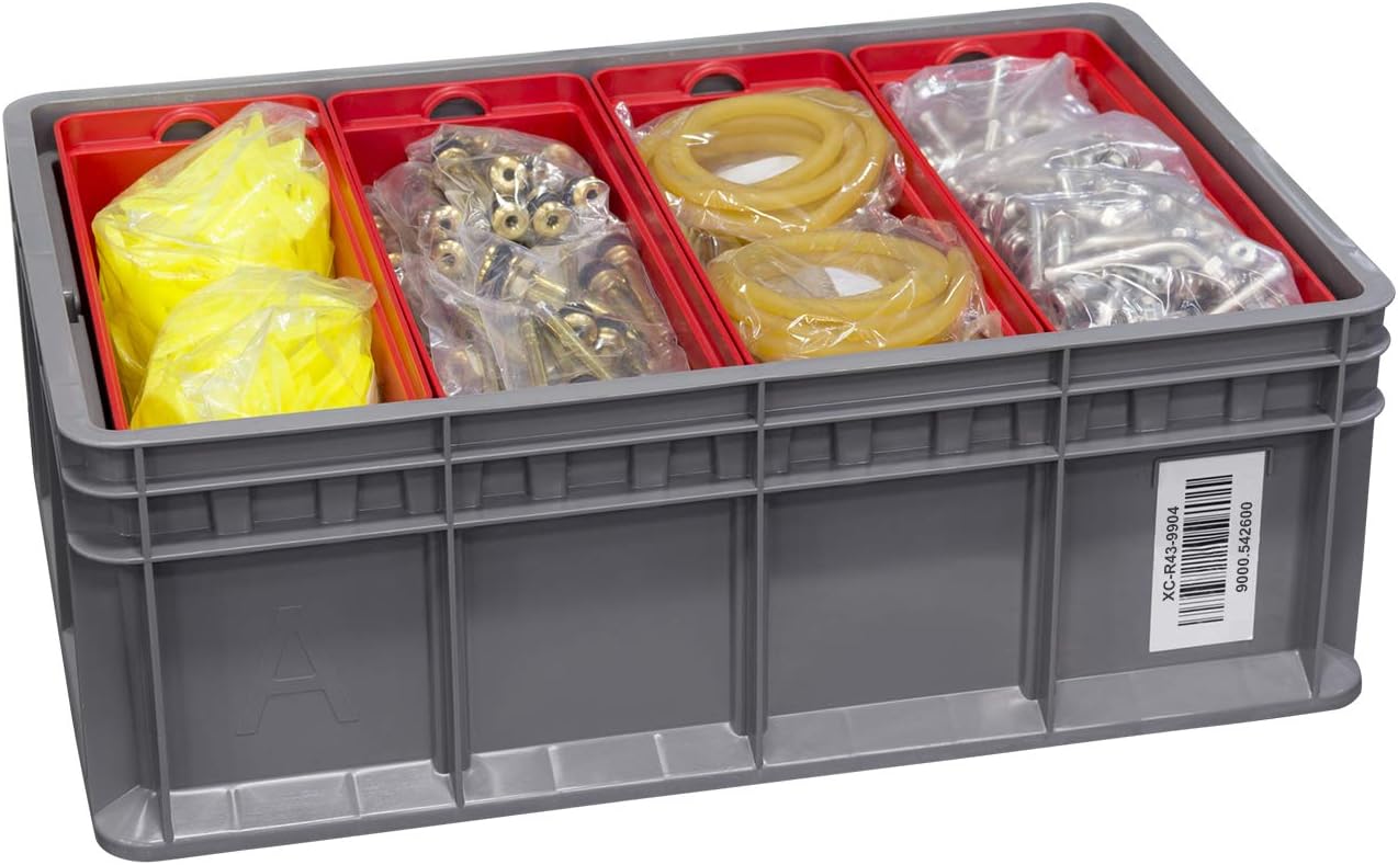 Akro-Mils 38358 Heavy-Duty Stacking Multi-Load Straight Wall Container Shuttle Tote for ASRS Automated Storage and Retrieval Systems