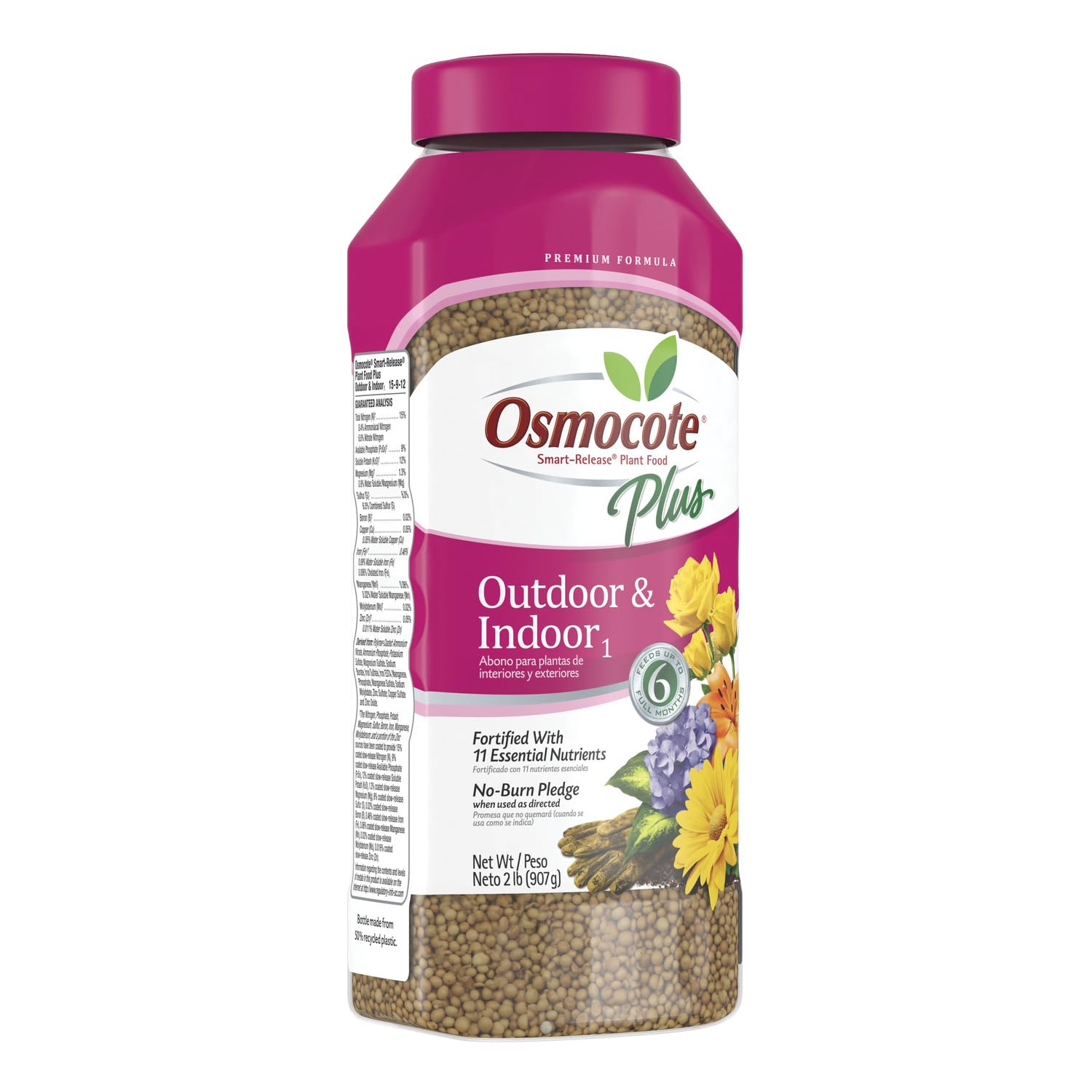 Osmocote Smart-Release Plant Food Flower & Vegetable, 4.5 lb. | For Edible Plants, Seasonal Vegetables, Fruits, Flowers, Herbs and More