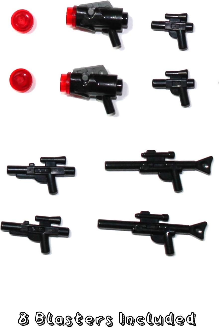 LEGO Star Wars Accessory and Weapons Pack - 8 Lightsabers, 8 Blasters, 2 Display Stands and More
