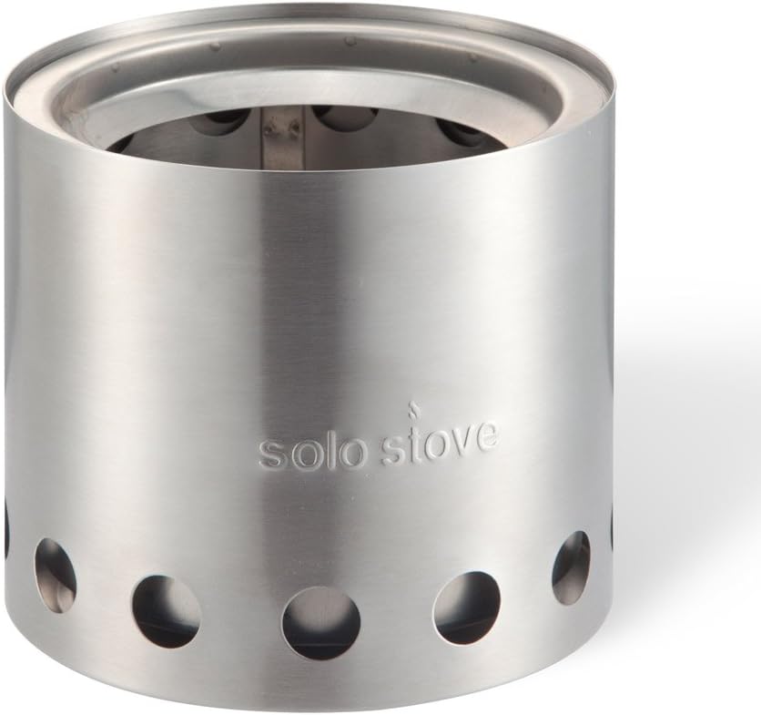 Solo Stove Lite & Pot 900 Set: Portable, Wood Burning Campstove + 900 ml Pot | Incl. Nylon Sack, For 1-2 People, 304 Stainless Steel