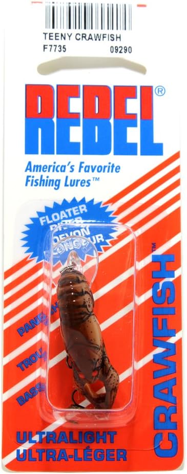 Rebel Lures Original Realistic Crawfish Crankbait Fishing Lure