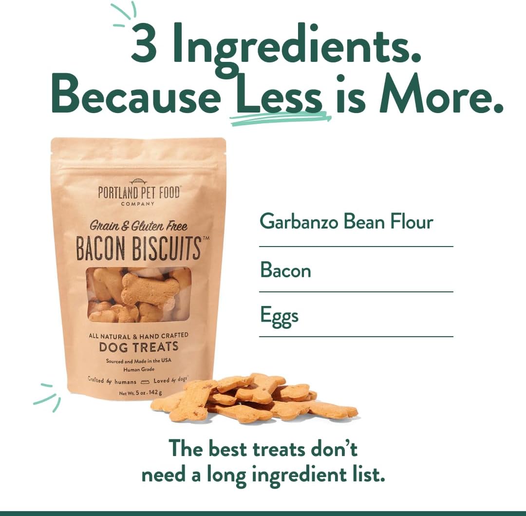 Portland Pet Food Dog Treats Variety, Healthy, Grain-Free Biscuits, 3 Pack