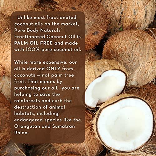 Organic Fractionated Coconut Oil, Carrier Oil with Dropper, 4 fl oz | Palm oil free liquid MCT for diluting essential oils, use on skin, hair, nails