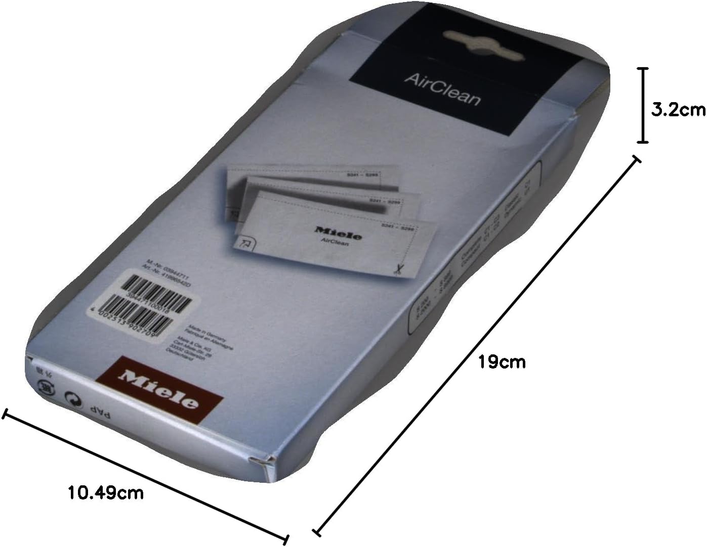 Miele AirClean Filters for All Miele Bagged Canister Vacuum Cleaners