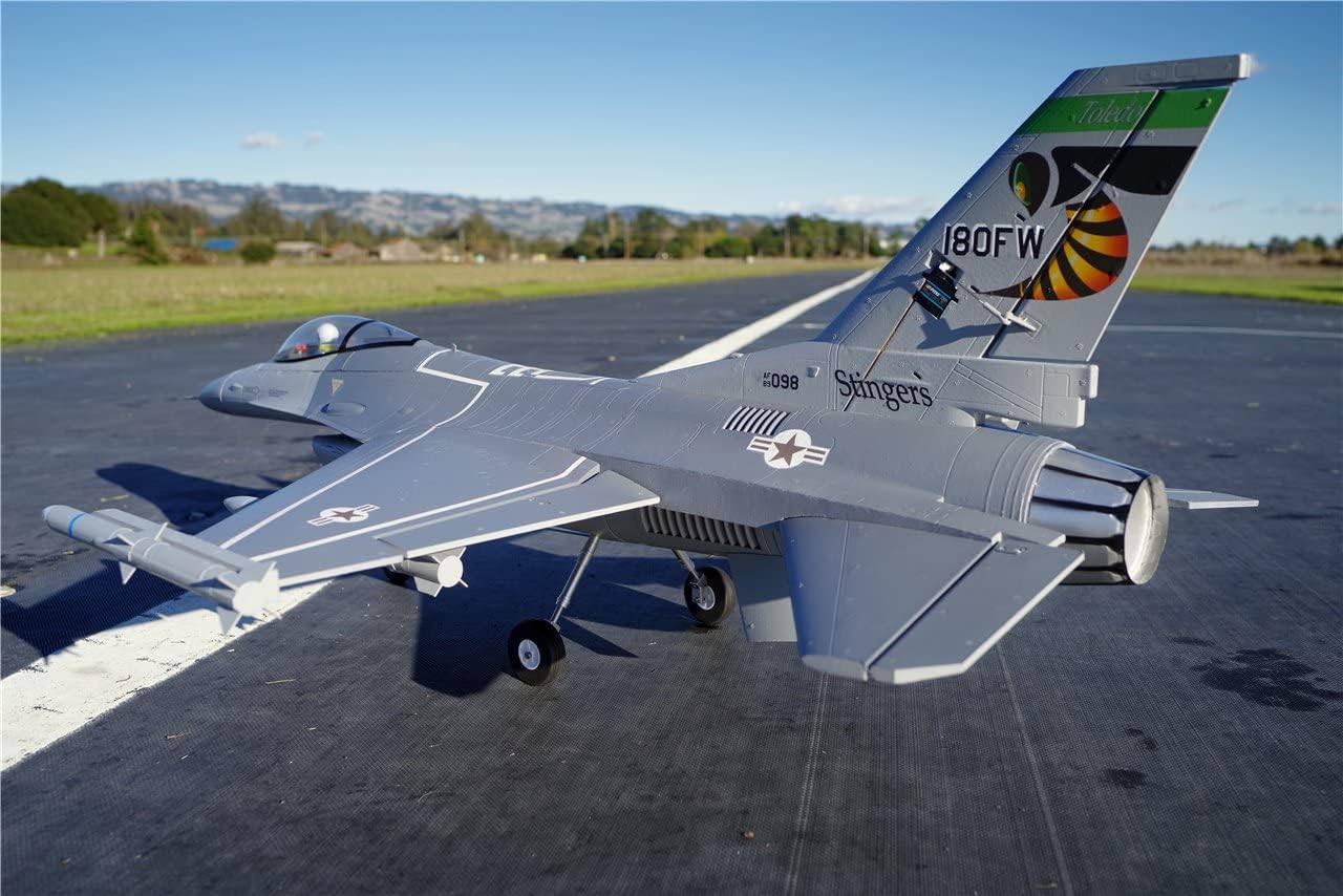 FMS F-16C Fighting Falcon 70mm EDF PNP with Reflex, Super Scale RC Airplane Jet (No Radio, Battery, Charger)