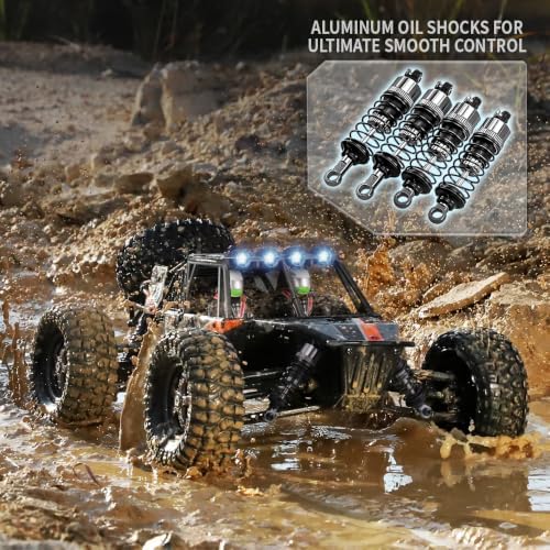 HAIBOXING 905 Protector 1:12 Scale RC Cars, Off-Road RC Buggy Hobby Grade | Aluminum Oil-Filled Shocks, Fast Remote Control Car 38 km/h