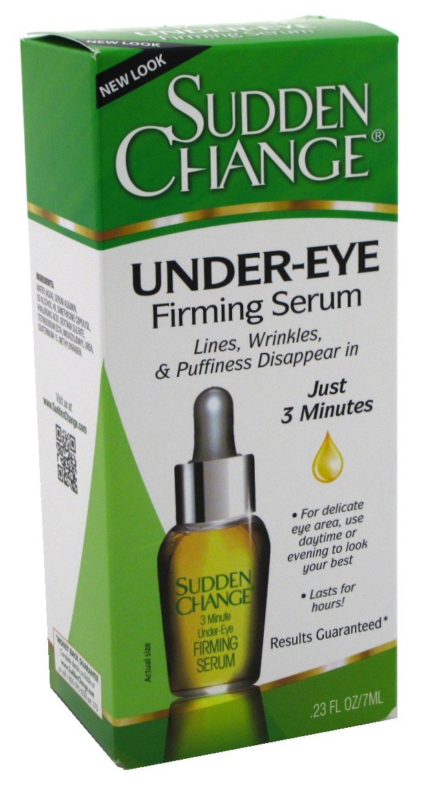 Sudden Change Instant Under-Eye Firming Serum, Fast-Acting (023 oz, 2PK) | Targets Under Eye Bags, & Puffiness and Reduces the Appearance of Fine Lines & Wrinkles Fast Acting Results in Minutes