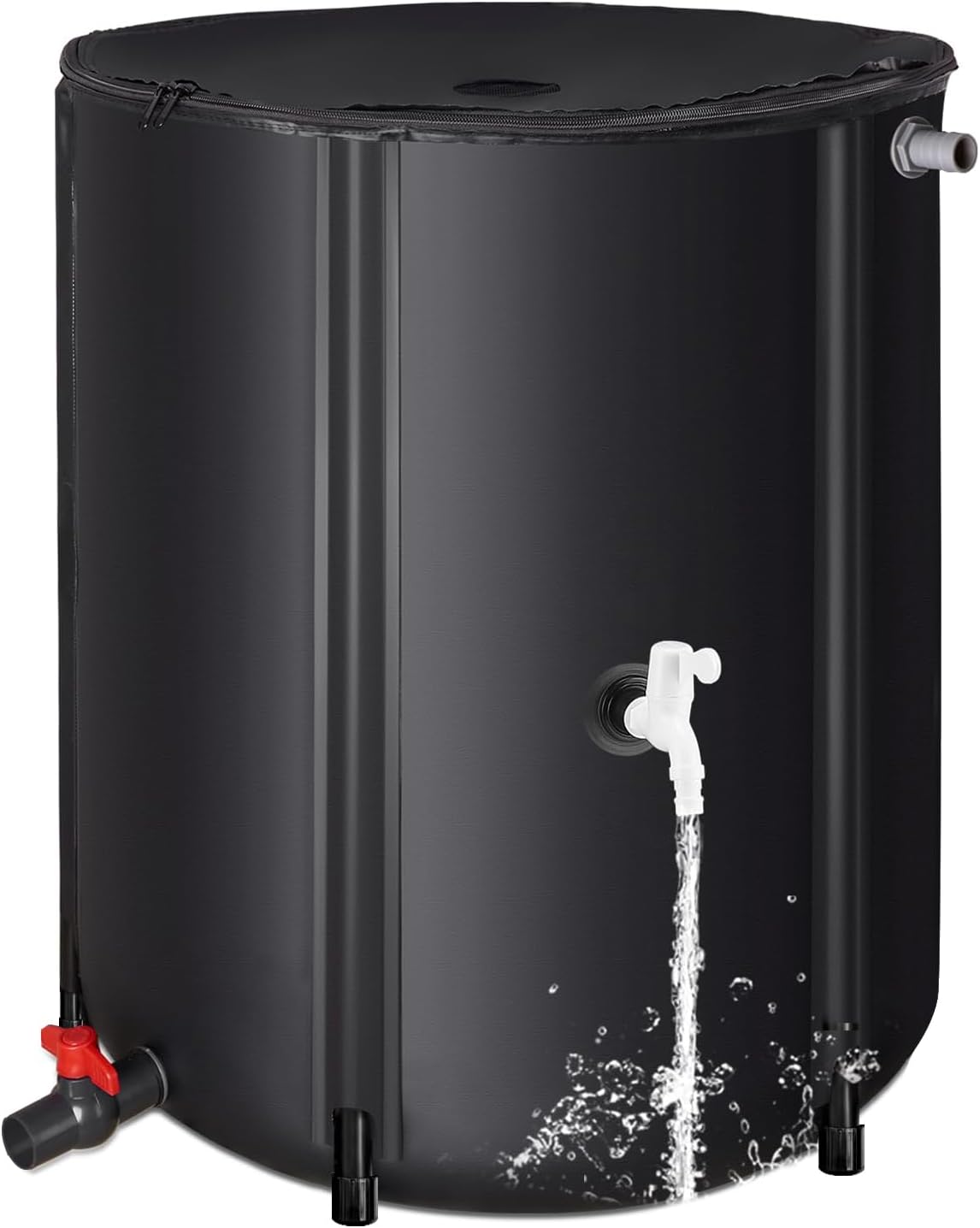 Eco-Friendly Rain Barrel – Efficient Rainwater Collection System with Spigot and Hose – Perfect for Garden Watering and Water Storage – 52