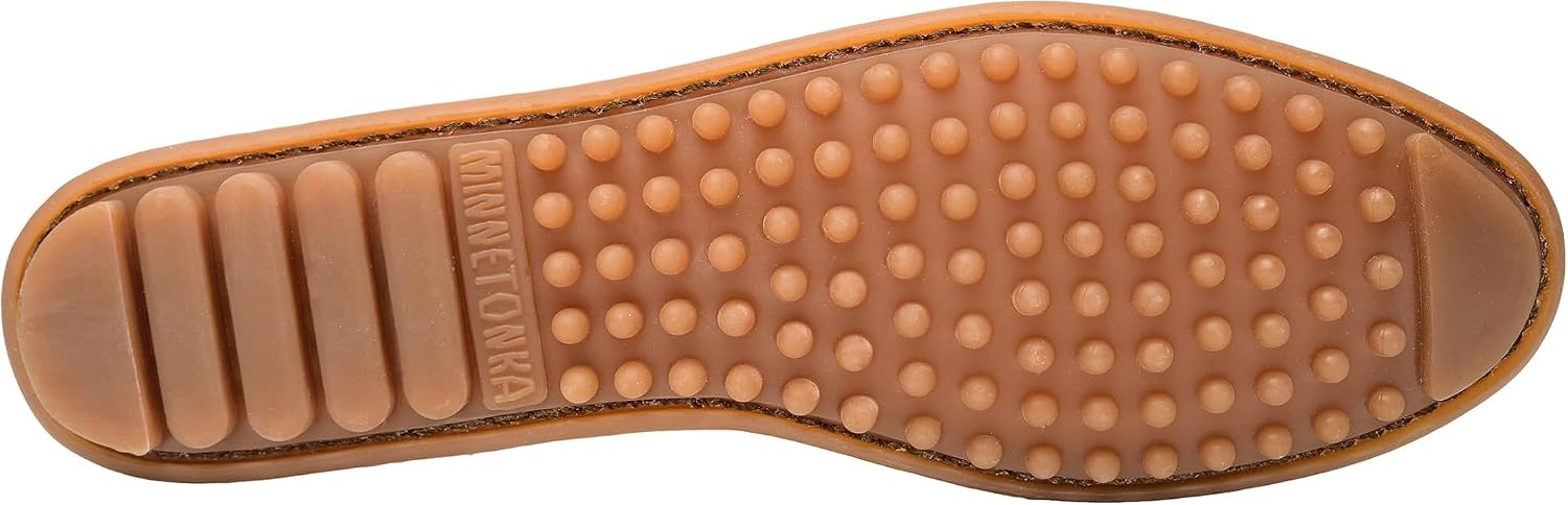Minnetonka Women's Kilty Suede Hardsole Moccasin