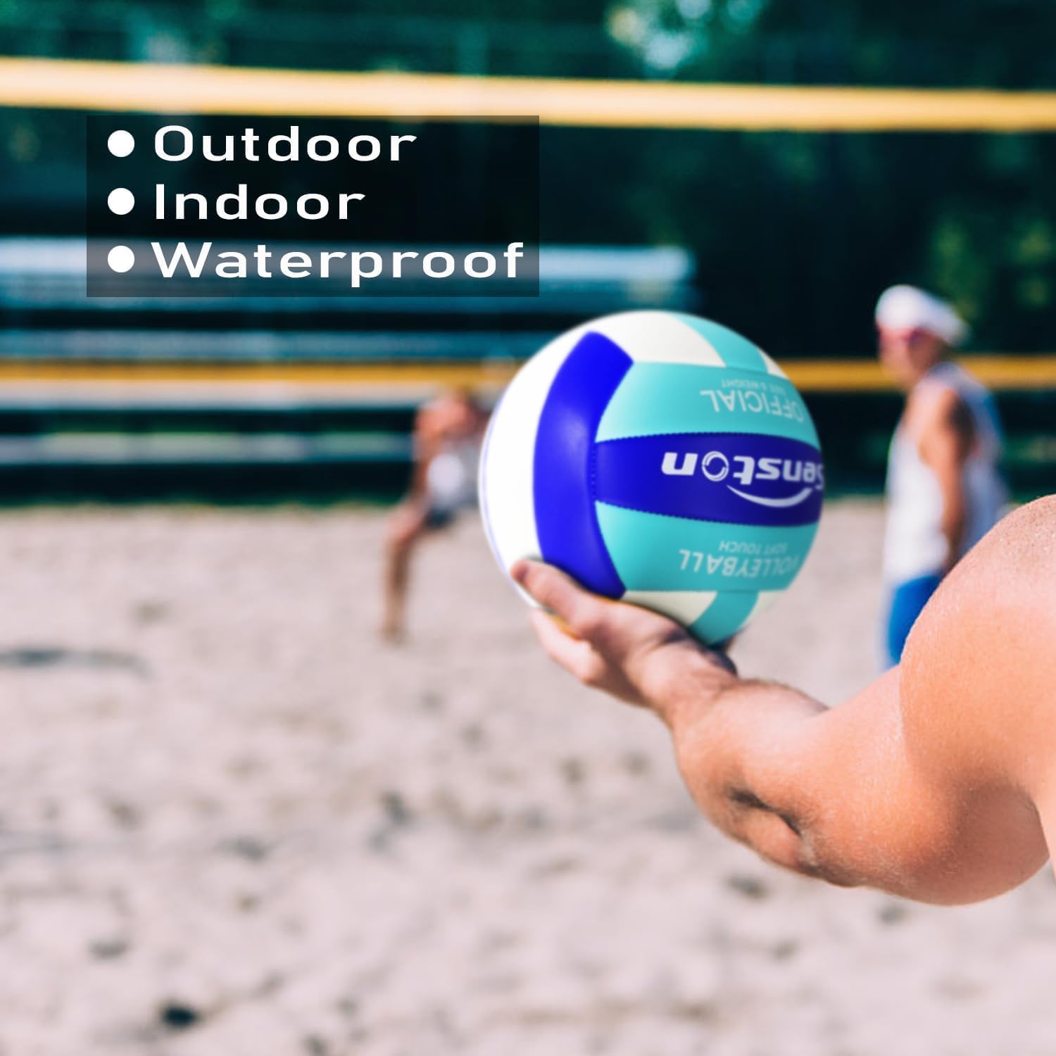 Senston Volleyball Official Size 5 Soft Waterproof for Indoor Outdoor Beach