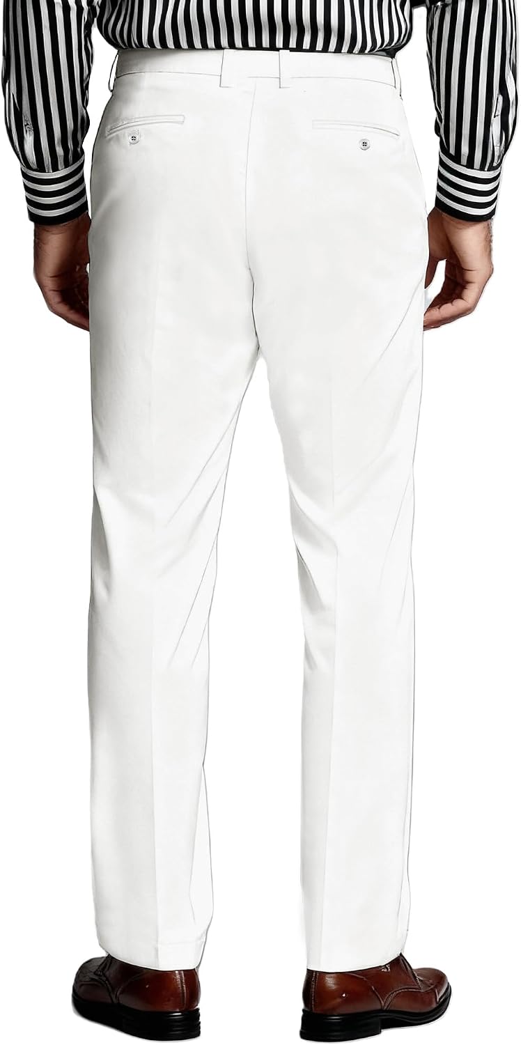 Men's Cozy Hidden Expandable Waist Dress Pants | Premium Stretch Texture Weave Work to Weekend Pants