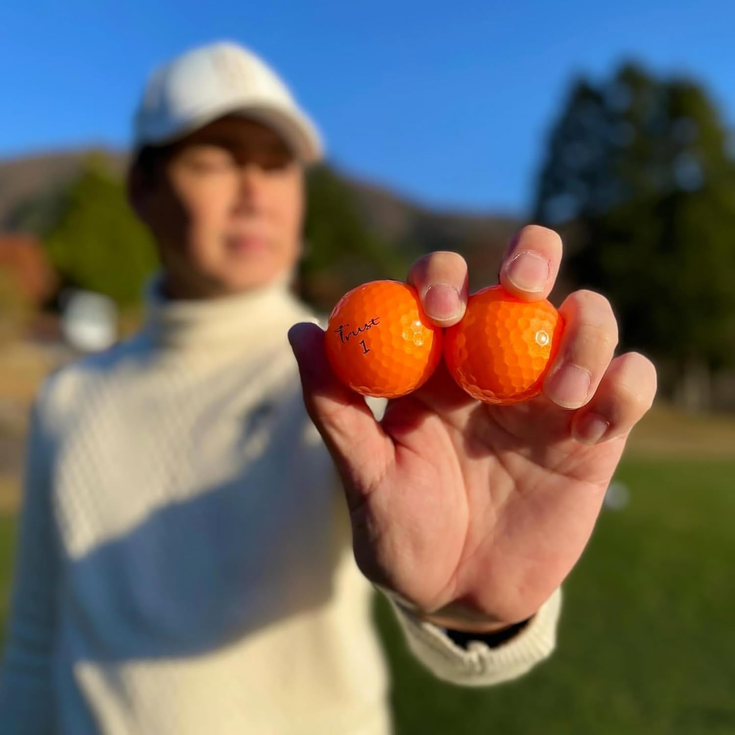 Trust Golf Balls - Aurora & Rosa Crystal Urethane Series | Eye-Catching & Easy to Spot | Maximum Distance, Soft Feel, Straight Flight