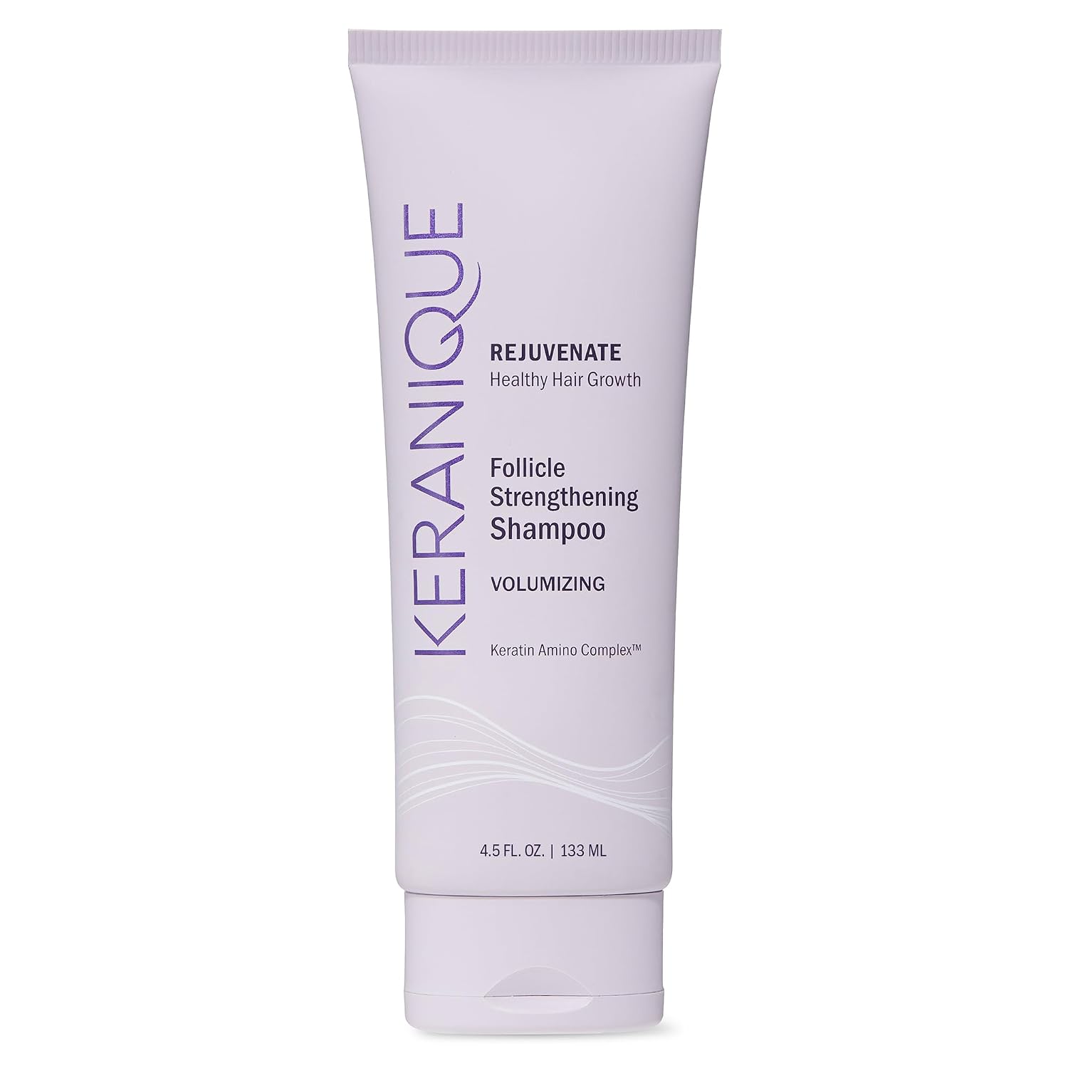 Keranique Volumizing Shampoo for Hair Repair, Growth & Thinning Hair Support – Keratin, Biotin, Menthol & Niacinamide, Anti-Breakage, Lightweight Strengthening Formula 8 Oz - Keratin Amino Complex™