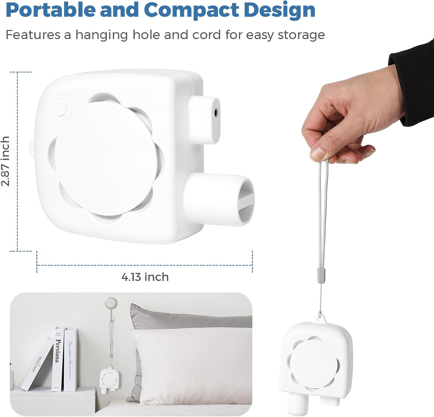 CPAP Hose Dryer, CPAP Tube Cleaner Blower Fan, Fast Drying CPAP Cleaning Kit for All Standard 22mm Diameter Tubing with High-Speed Airflow, 3 Speeds & 3 Timer (45/60/80 Minutes), 5V Adapter