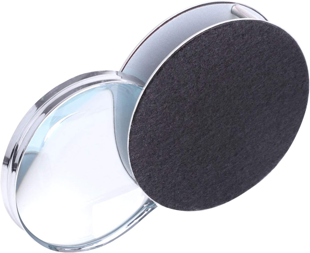 Mini 20X Folding Pocket Magnifier with Metal Case - Portable Reading Magnifying Glass for Inspection, Jewelry, Coins, Hobby, Travel