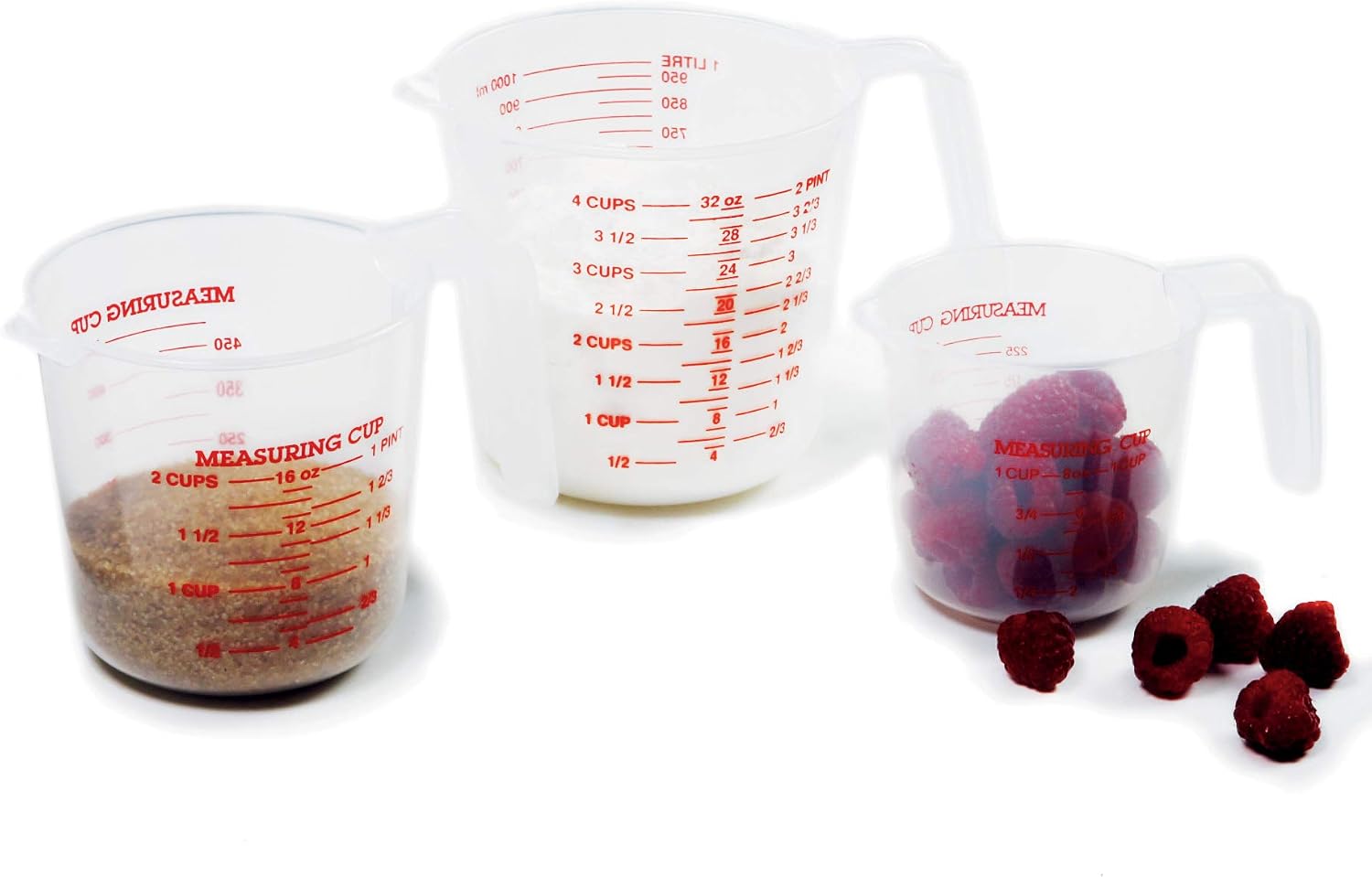 Norpro 4-Cup Capacity Plastic Measuring Cup, Multicolor