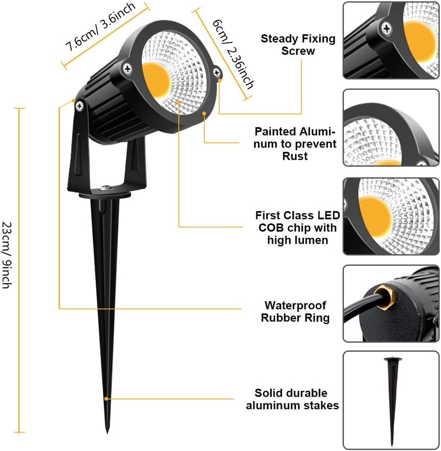 ZUCKEO Low Voltage Landscape Lights LED Landscape Lighting