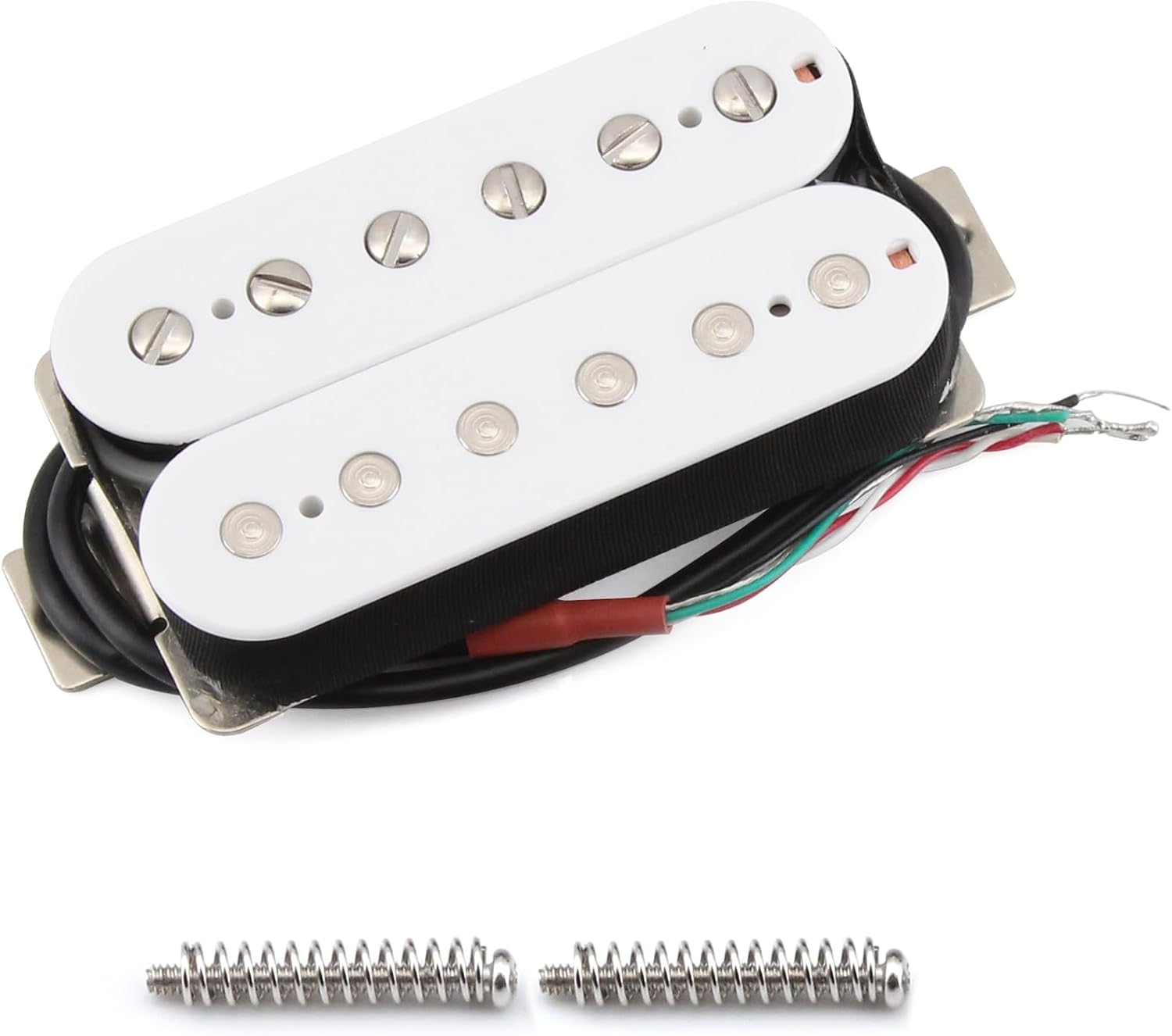 FLEOR Alnico 5 Guitar Pickup Double Coil Humbucker Pickups Neck and Bridge Set Black