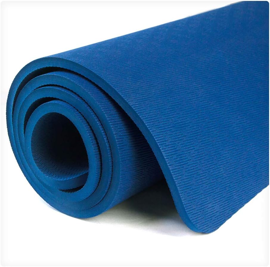 Hatha Yoga Extra Thick TPE Yoga Mat - 72"x 32" Thickness 1/2 Inch -Eco Friendly- With High Density Anti-Tear Exercise Mats For Home Gym Travel &