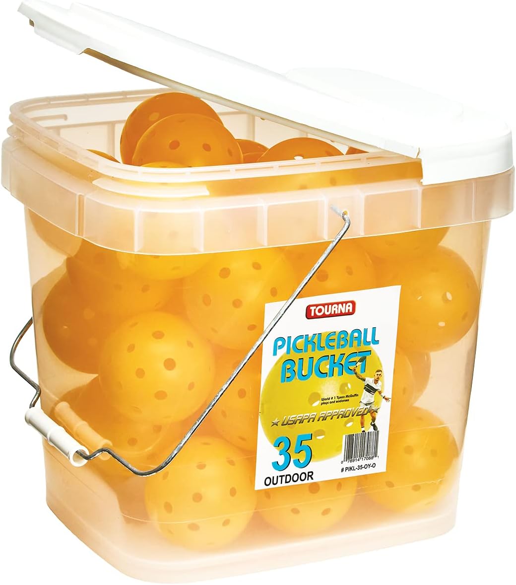 Tourna Strike Outdoor Pickleballs (36 Pack) USAPA Approved, Optic Yellow (PIKL-36-OY-O)