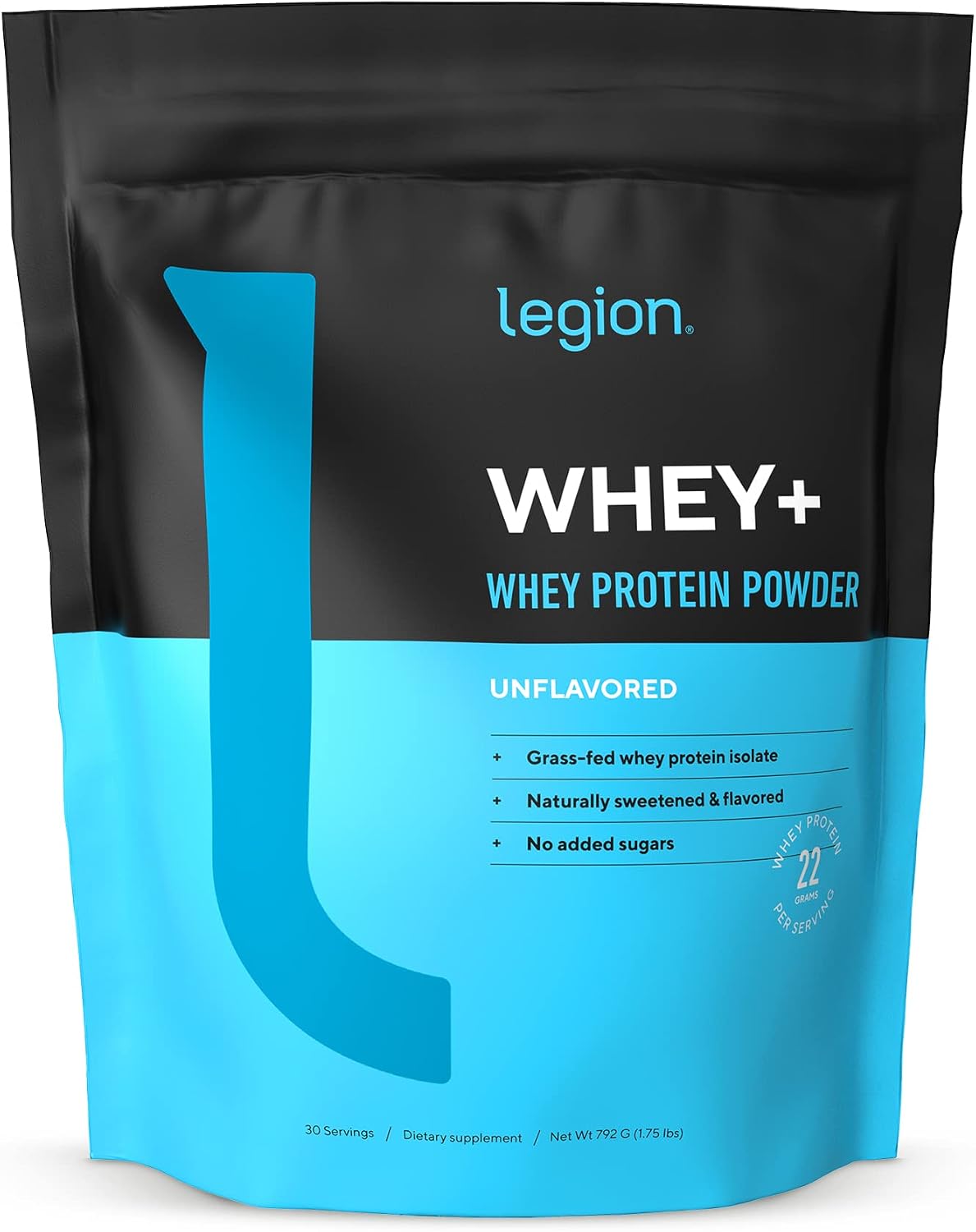 LEGION Whey+ Protein Whey Isolate from Grass Fed Cows (French Vanilla, 30 Servings) - Whey Protein Isolate Powder, Low Calorie, Non-GMO, Sugar Free, Lactose and Gluten Free, All Natural Protein Powder