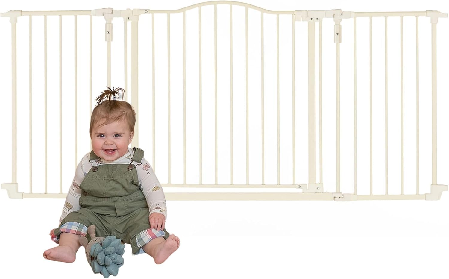 Toddleroo by North States - Deluxe Décor Safety Gate: Hardware Mounted Extra Wide Metal Baby Gate - Adjustable Child Gate - 38.3 to 72 Inches Wide - 30 Inches Tall - Matte Bronze