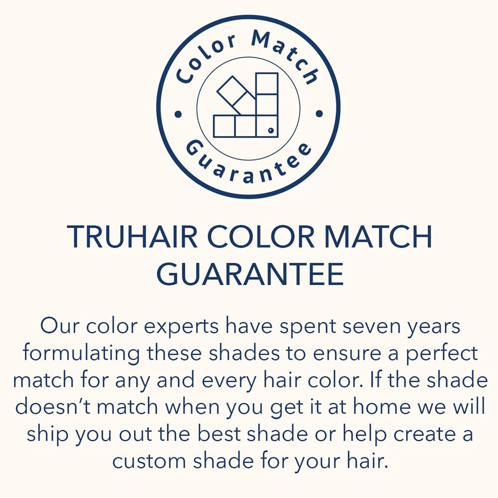 TRUHAIR Color & Conceal Waterproof Root Touch Up Hair Color for Gray Hair Coverage - Instant Root Cover Up Hair Powder for Women & Men - Bald Spot