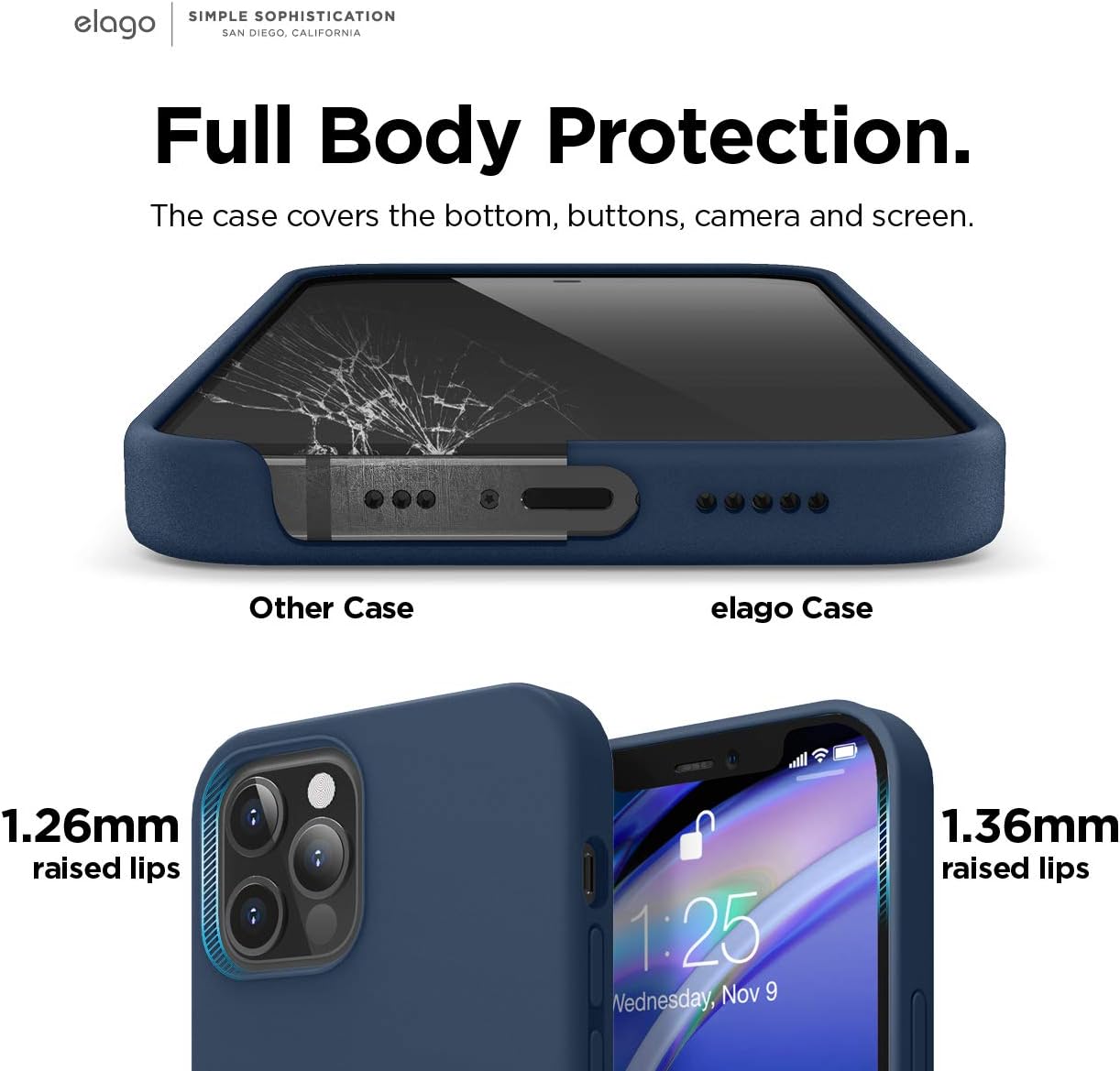 elago Premium Liquid Silicone Case for iPhone 12 Mini Lavender