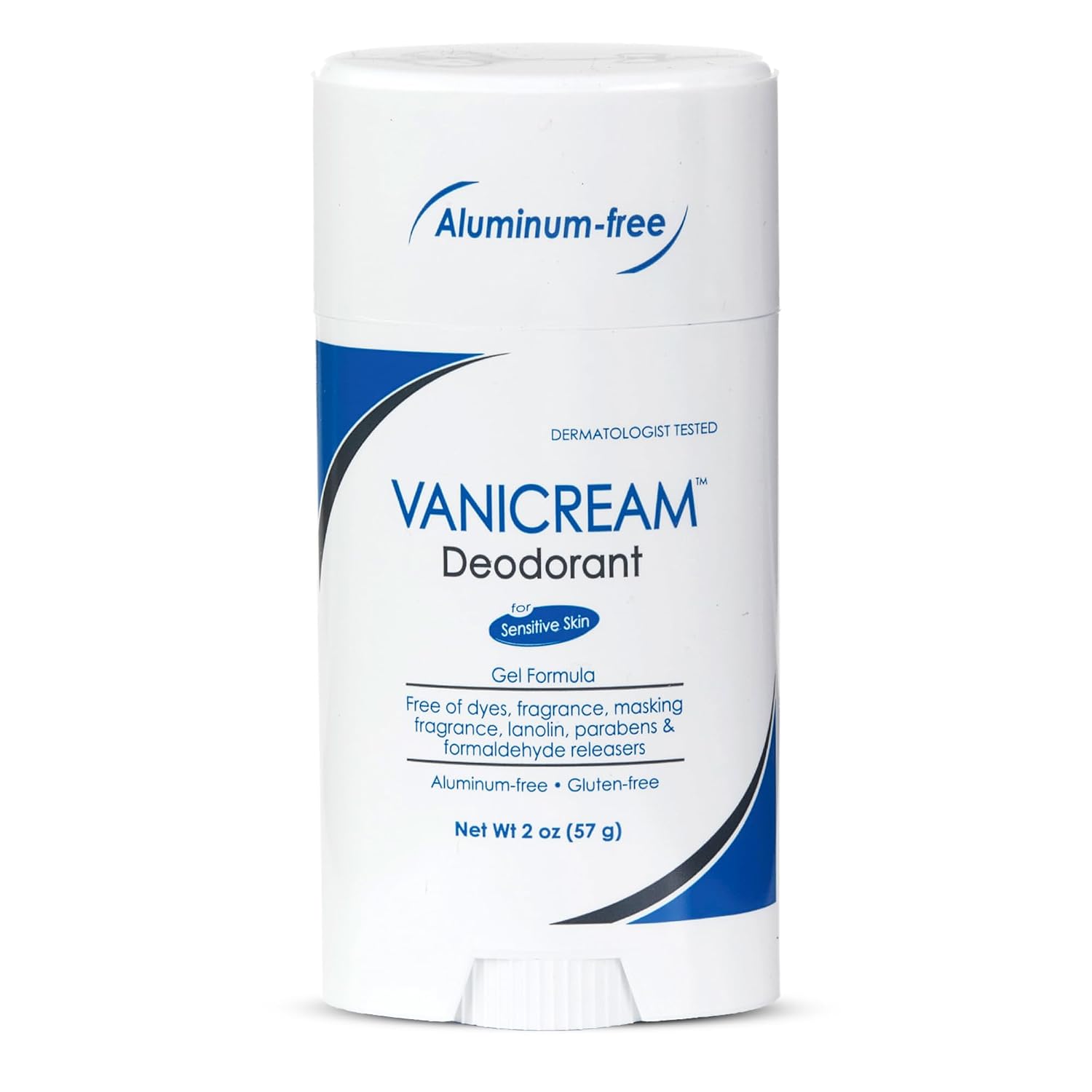 Vanicream Aluminum-Free Gel Deodorant, 2 Oz, Formulated without Common Irritants for Sensitive Skin, Water-Based Gel, Helps Reduce Odor, Unscented