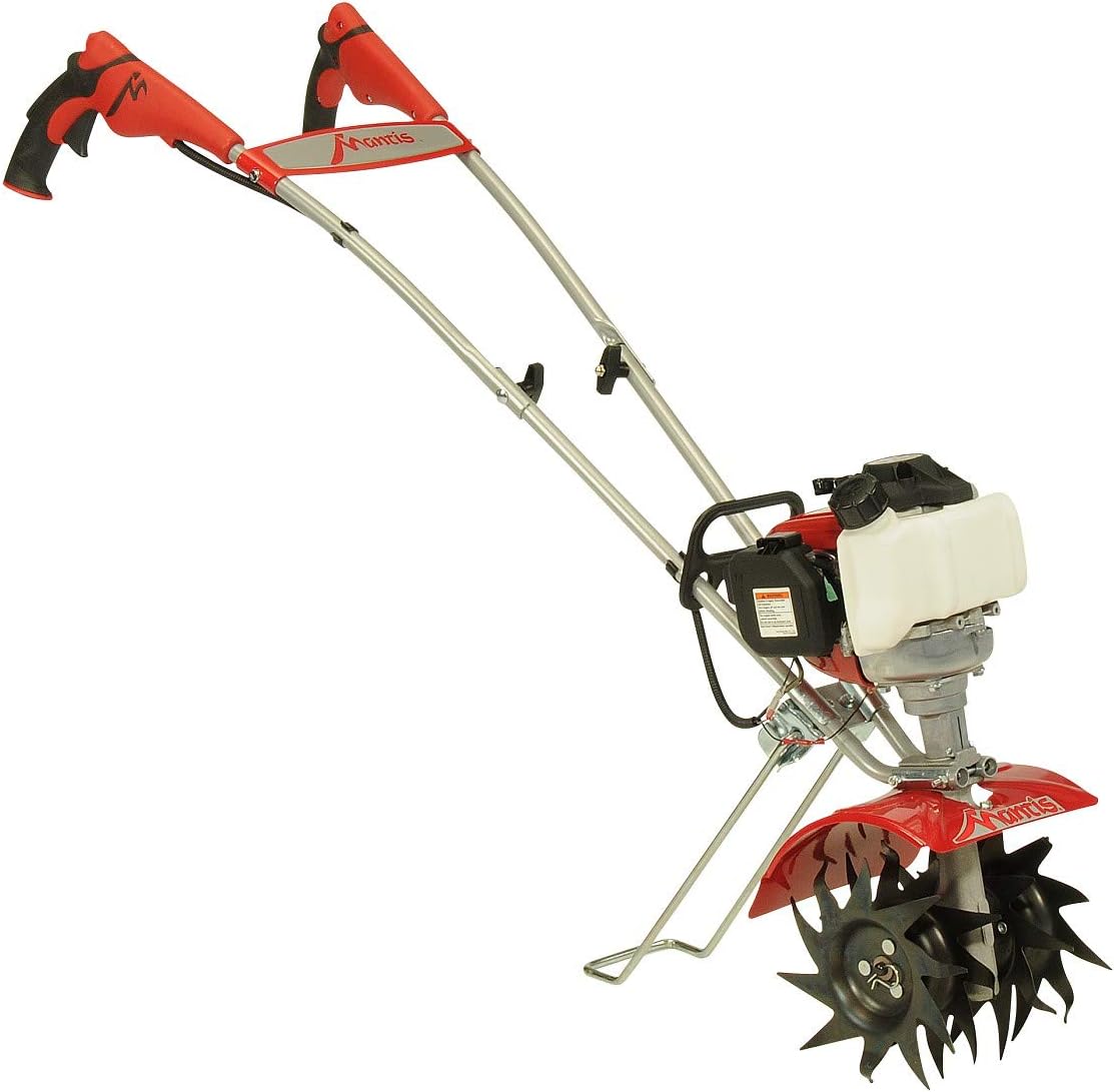 Mantis 7940 4-Cycle Tiller Cultivator Powered by Honda – Lightweight, Powerful and Compact - No Fuel Mix