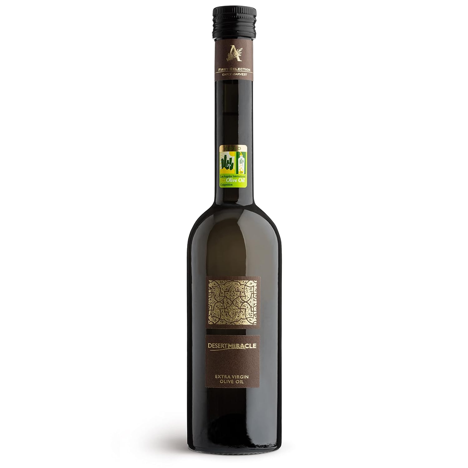 Desert Miracle Organic Extra Virgin Olive Oil, High Polyphenol, 17 fl oz | Gourmet Moroccan EVOO, First Cold Pressed Olive Oil Extra Virgin, Polyphenol-Rich, Flavor Trusted By Award-Winning Chefs