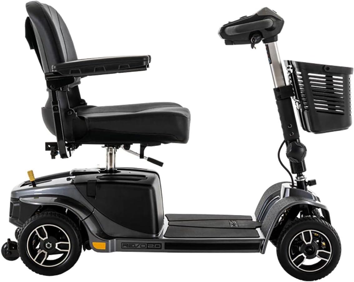 Pride Revo 2.0 4-Wheel Mobility Scooter w/Avail Ext Warr (Grey)