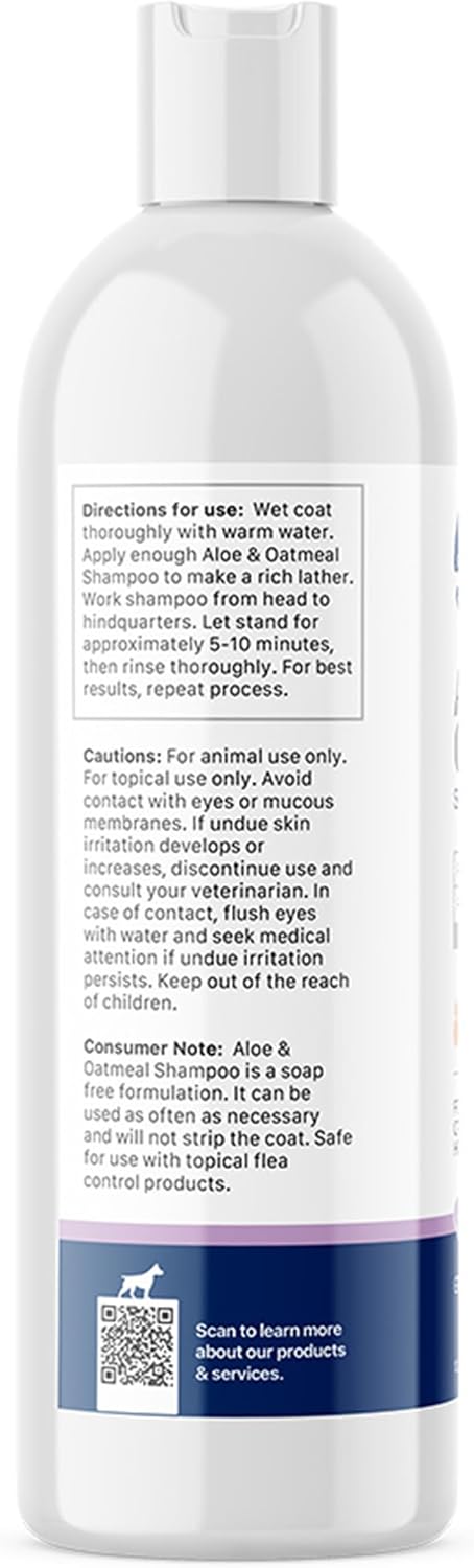 Stratford Aloe & Oatmeal Shampoo for Pets - Piña Colada Scent - 12oz | Suitable for Dogs, Cats, & Horses - Hypoallergenic