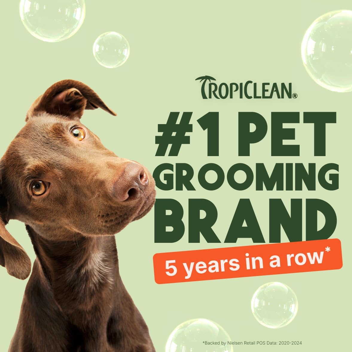 TropiClean Deodorizing Dog Shampoo for Smelly Pets, Professional Dog Shampoo, Long Lasting Odor Control, Puppy Safe, USA Made, Berry Scent, 1 Gal