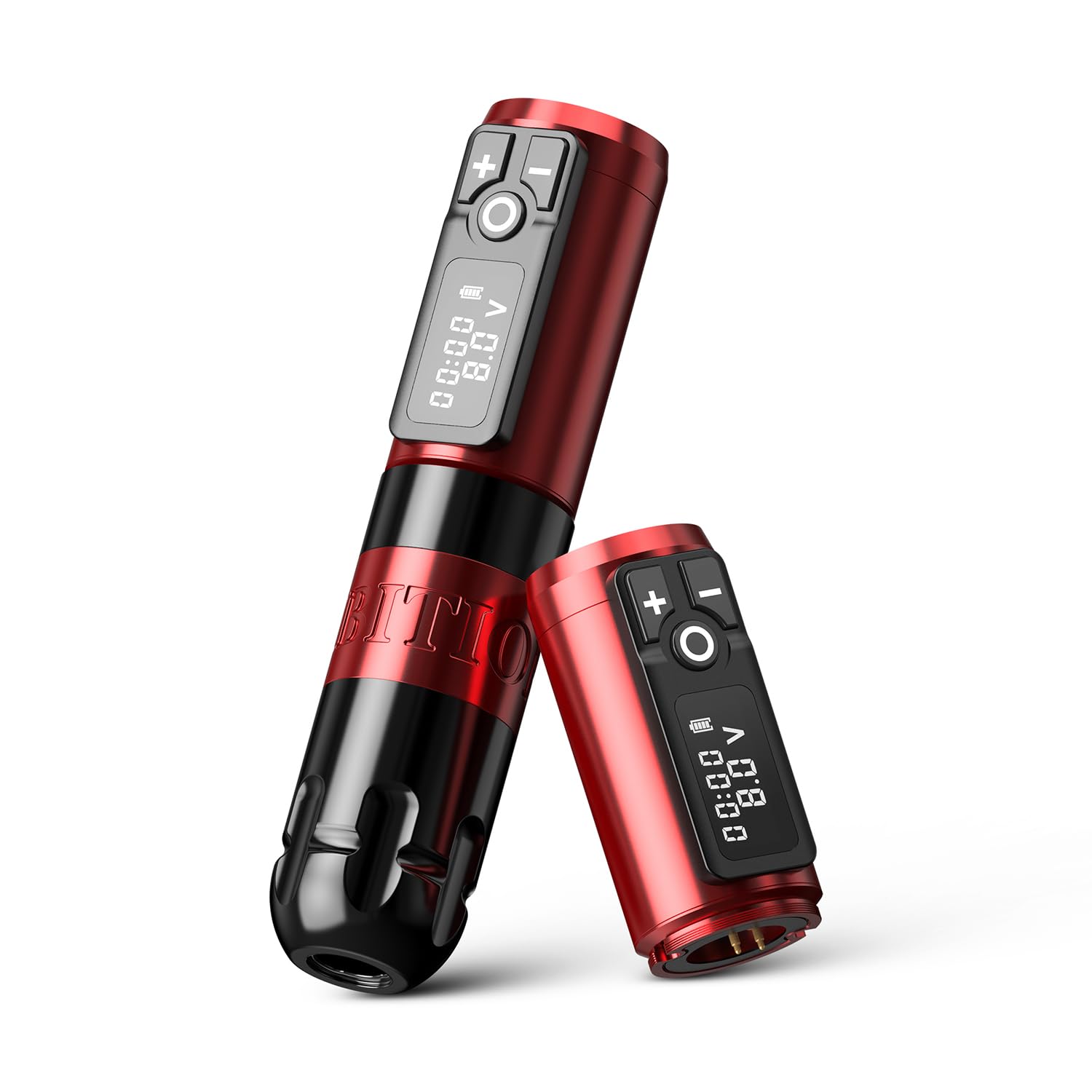 Ambition Soldier Rotary Battery Pen Tattoo Cartridge Machine with 2400mAh Power Japan Coreless Motor Digital LED Display Tattoo Equipment Supply for